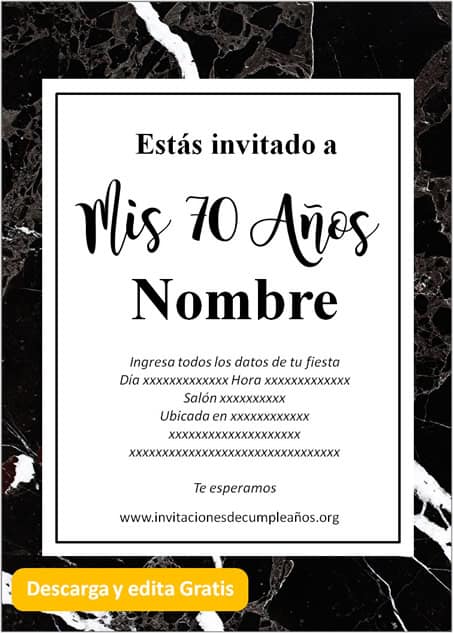 ▷ Las mejores Invitaciones de 50 años para editar y compartir【2023】